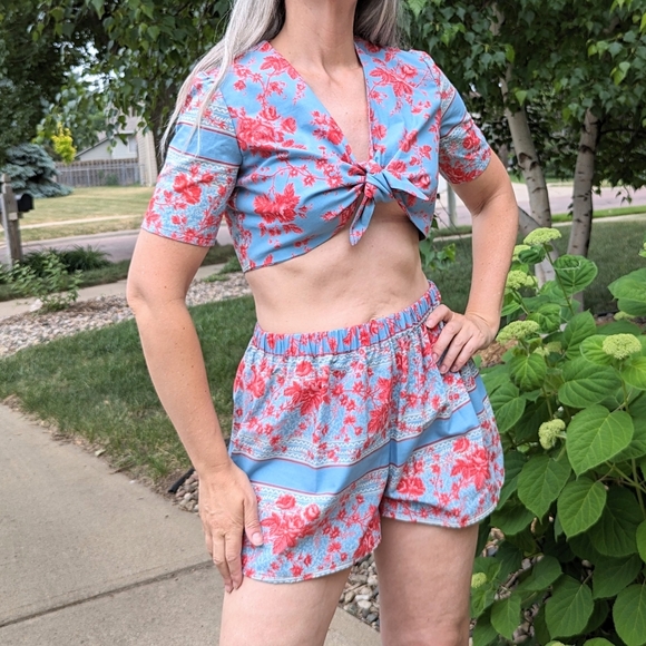 HANDMADE SHORTS SET from 1940's pattern S